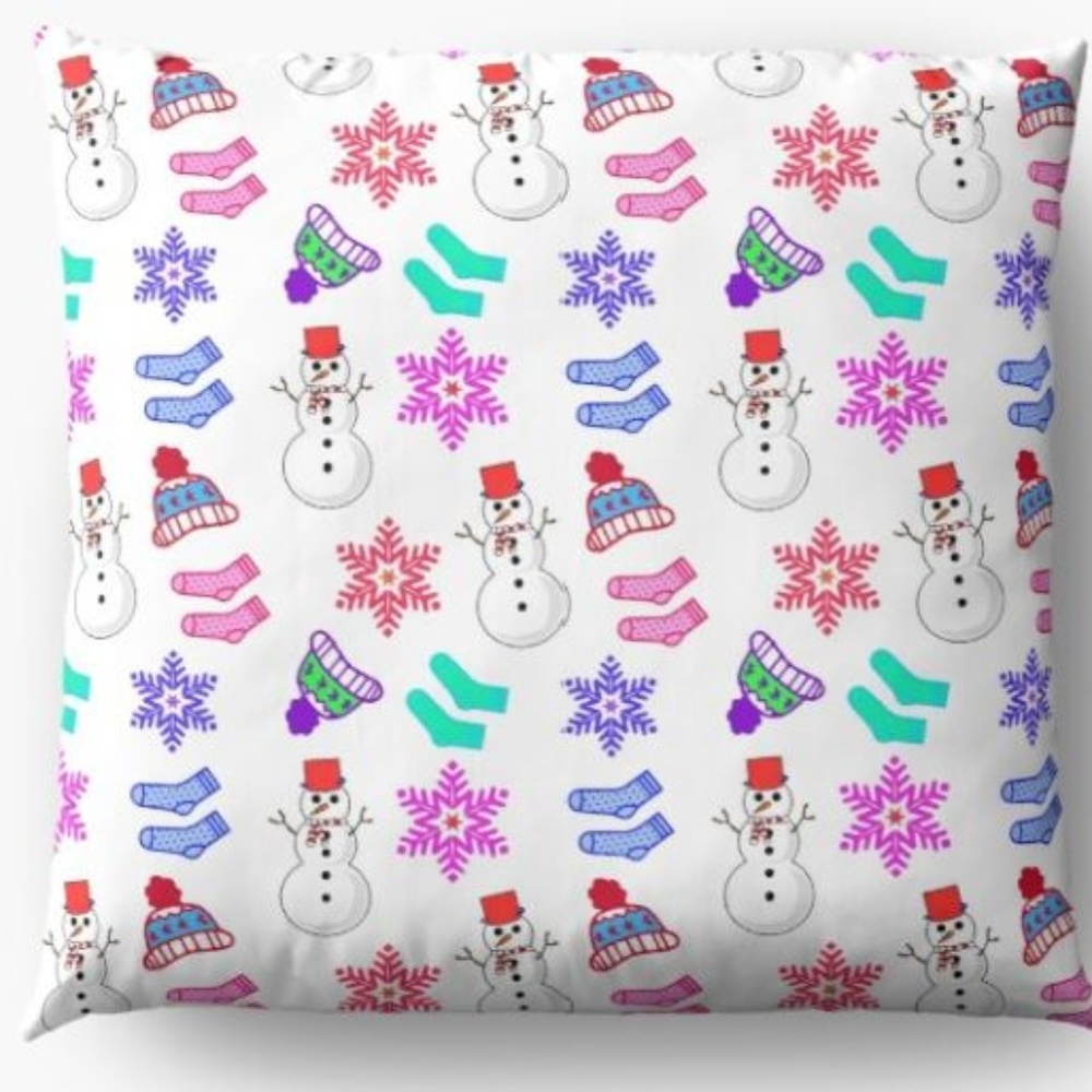 Winter Floor Piilow